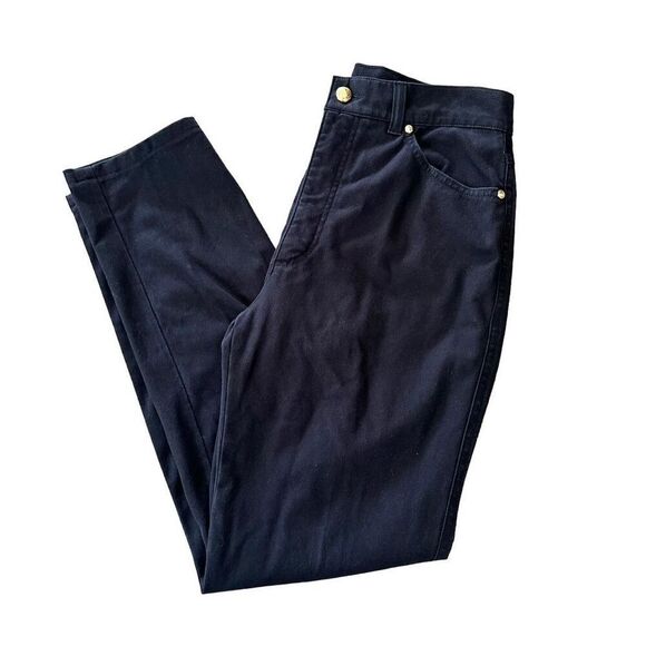 Escada Pants - Escada Margaretha Ley black streight pants with gold hardware